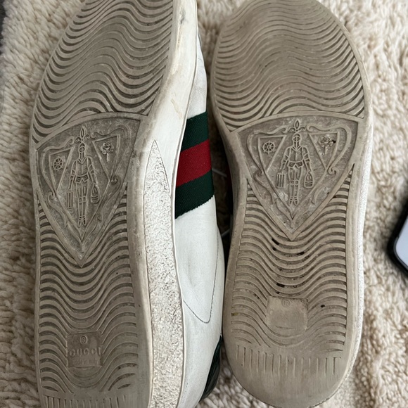 Loved Gucci New Ace Crocodile embossed sneakers - Picture 2 of 8